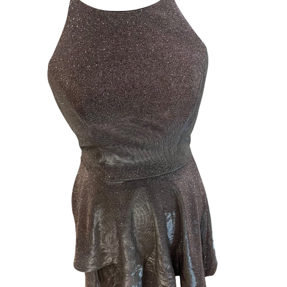 Speechless Shimmer Open Back Dress Size 5